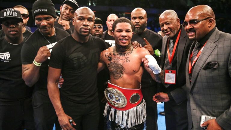 Gervonta Davis and Floyd Mayweather