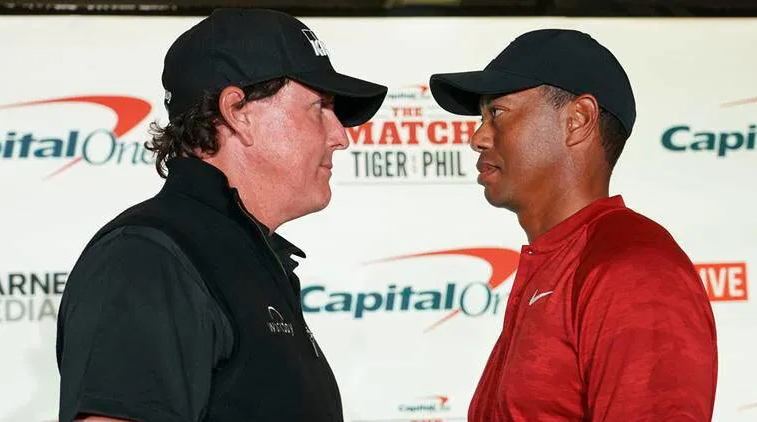 Tiger Woods and Phil Mickelson 